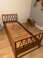 Houten bed retro eenpersoons bed vintage, Gebruikt, Hout, Ophalen