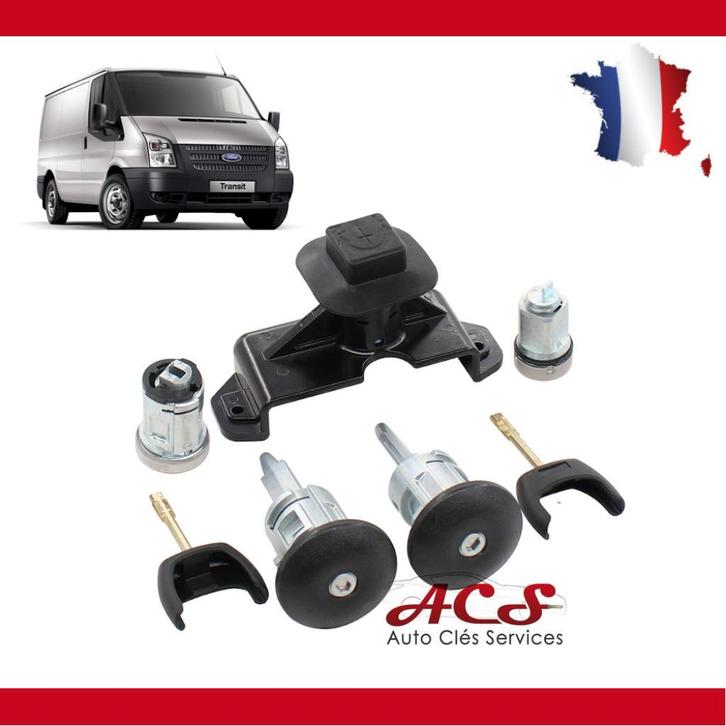 Kit neiman barillet serrure de porte + 2 clés Ford Transit M, Auto-onderdelen, Motor en Toebehoren, Ford, Nieuw, Verzenden