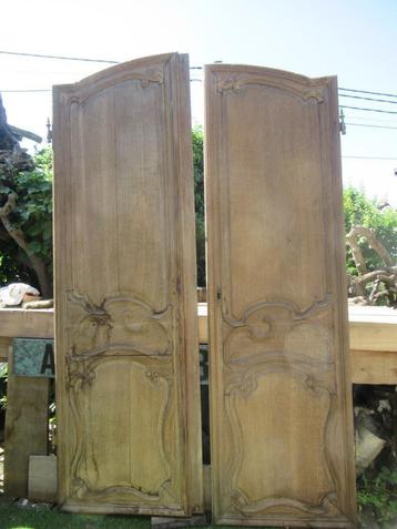 Double porte de placard chêne XVIII, Enlèvement, Utilisé, Chêne