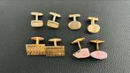 4 paar oude manchetknopen, Handtassen en Accessoires, Manchetknopen, Ophalen of Verzenden