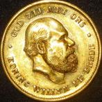 Goud – Nederland – 10 Gulden – Willem III -1875, Postzegels en Munten, Munten | Nederland, Goud, Ophalen of Verzenden, Koning Willem III