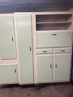 Vintage kast, stijl Cubex, originele indeling, Huis en Inrichting, Ophalen, Gebruikt, 75 cm of meer, 150 tot 200 cm