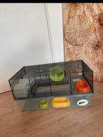 Ferplast Hamsterkooi Favola Zwart, Dieren en Toebehoren, Kooi, Minder dan 75 cm, Zo goed als nieuw, Hamster