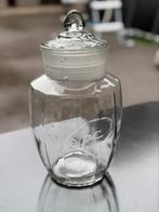 Vintage glazen snoeppot Venz, Ophalen of Verzenden