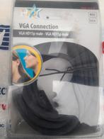 Câble VGA HD15p mâle 5 mètre, Comme neuf, Enlèvement ou Envoi