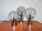 Trio de plafonniers en verre fumé, RAAK, 1960, Enlèvement ou Envoi