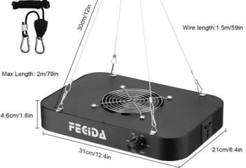 ‘600W Equivalent Groeilicht (2 sets lampen) + Timers’ beschikbaar voor biedingen