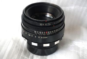 Helios 44-2 M42 ZEBRA als nieuw + mogelijke adapterring beschikbaar voor biedingen