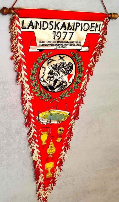 Ajax Amsterdam afc oud logo 1977 prachtige vintage vaandel, Verzamelen, Sportartikelen en Voetbal, Vaantje of Sjaal, Ophalen of Verzenden