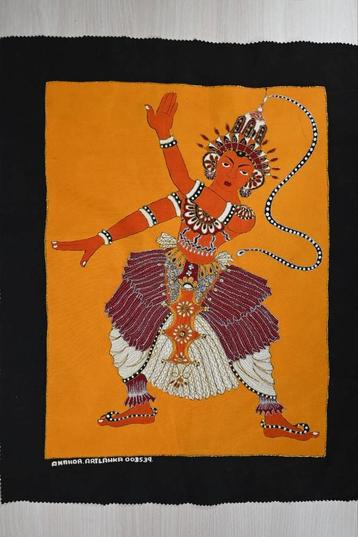 goudgeborduurde Sri Lankaanse batik beschikbaar voor biedingen