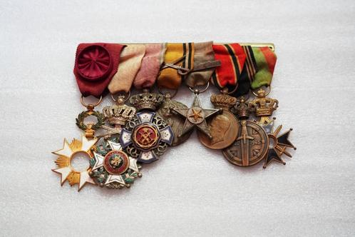 ABL: Zeldzaam lot koloniale medailles Boudewijnorde van de L, Verzamelen, Militaria | Algemeen, Overige soorten, Lintje, Medaille of Wings