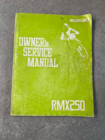 Werkplaatshandboek/service manual suzuki rmx250 beschikbaar voor biedingen