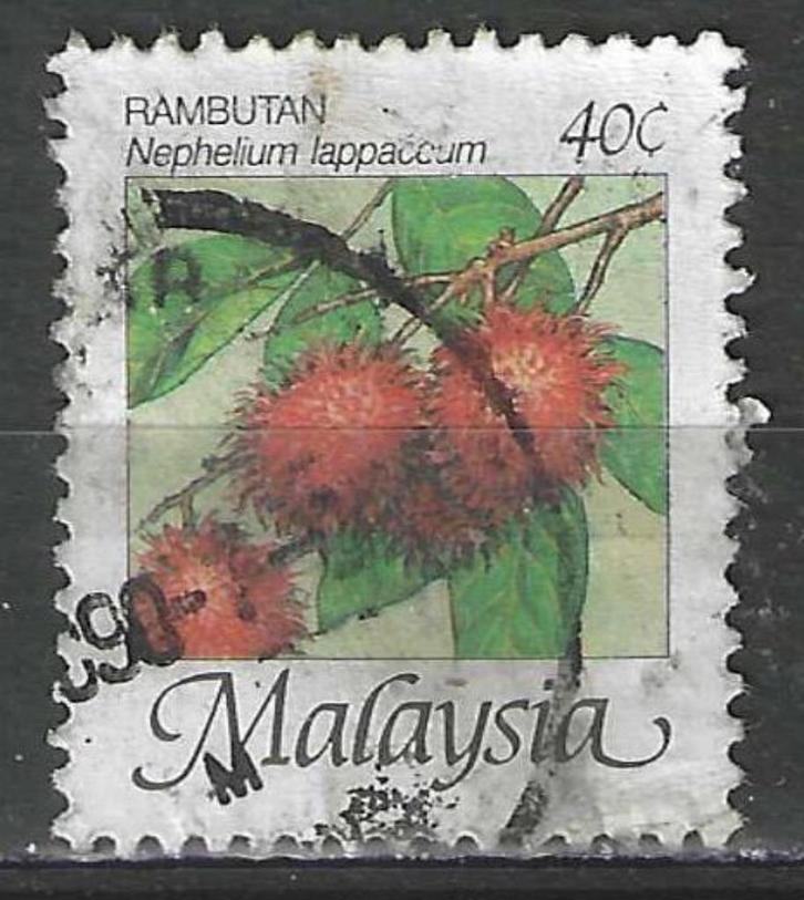 Maleisie 1986 - Yvert 343 - De ramboetan - 40 c. (ST), Postzegels en Munten, Postzegels | Azië, Verzenden