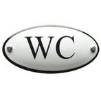 Deurbordje Toilet - WC bordje emaille, Huis en Inrichting, Woonaccessoires | Tekstborden en Spreuken, Ophalen