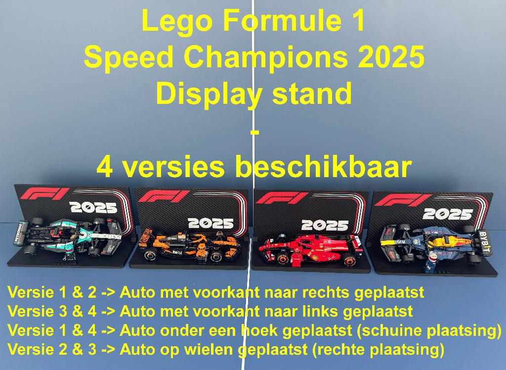 Formule 1 Speed Champions 2025 Display Stand - 4 versies, Kinderen en Baby's, Ophalen of Verzenden, Nieuw