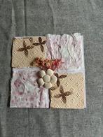 Handgemaakte kaart – collage met gedroogde bloemen (uniek), Hobby en Vrije tijd, Kaarten | Zelfgemaakt, Ophalen of Verzenden, Nieuw