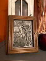 Boîte à clé bois et étain, Ophalen, Minder dan 50 cm, Zo goed als nieuw, Minder dan 50 cm