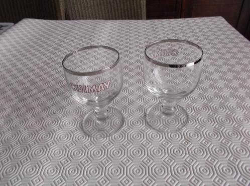 Chimay glas 15 cl-2stuks, Verzamelen, Glas en Drinkglazen, Zo goed als nieuw, Ophalen of Verzenden
