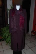 Set „" 3 Suisse "” lange rok en bordeauxrode jas 38 like 9”, Maat 38/40 (M), Le Chouchou de 3 SUISSES, Kostuum of Pak, Paars
