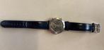 Horloge voor heren, Handtassen en Accessoires, Overige merken, Leer, Staal, Polshorloge