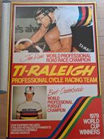 Oude wieleraffiche Jan Raas world champion 1979, Ophalen of Verzenden