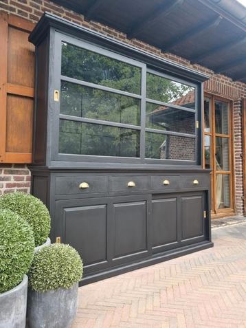 Teak buffetkast/vitrinekast GRATIS LEVERING  beschikbaar voor biedingen
