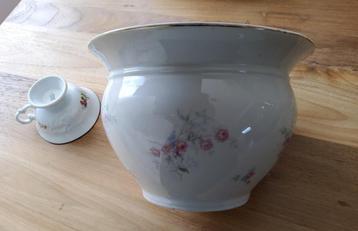 Antieke met bloemmotief pispot kamer tuin decoratief voor... beschikbaar voor biedingen