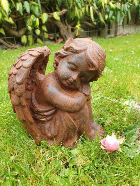 engel beton , aanbieding, Tuin en Terras, Tuinbeelden, Nieuw, Beton, Ophalen of Verzenden