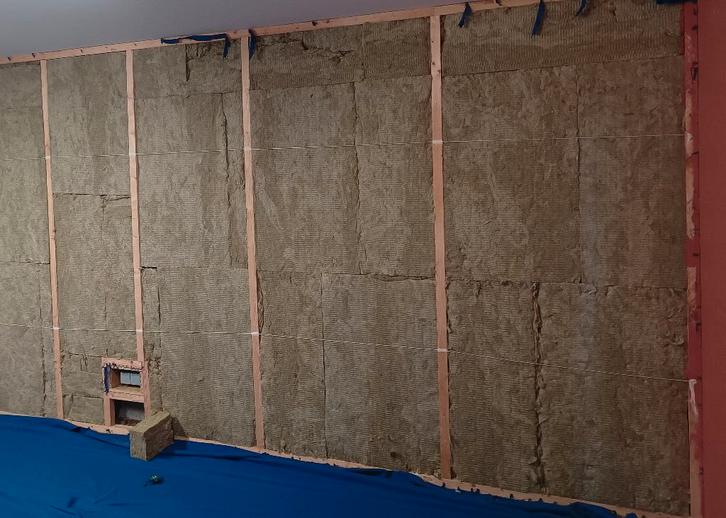 52m² Laine de roche 100x60x10cm Rockwool panneaux isolation, Doe-het-zelf en Bouw, Isolatie en Afdichting, Gebruikt, Vloerisolatie