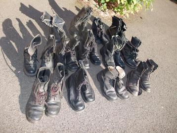 lot de bottines militaires ABL (brocante, militaria...) beschikbaar voor biedingen