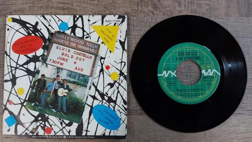 Elvis Costello & The Attractions–Live At Hollywood High-7", Cd's en Dvd's, Vinyl Singles, Gebruikt, Single, 7 inch, Ophalen of Verzenden