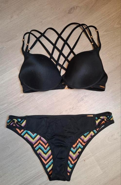Sapph FR95E L voorgevormde zwarte bikini, Kleding | Dames, Badmode en Zwemkleding, Zo goed als nieuw, Bikini, Zwart, Ophalen of Verzenden