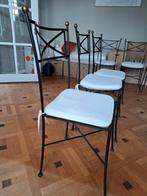 6 chaises en fer forgé, Enlèvement, Comme neuf, Noir