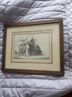 Houtskool tekening, Antiek en Kunst, Kunst | Tekeningen en Fotografie, Ophalen