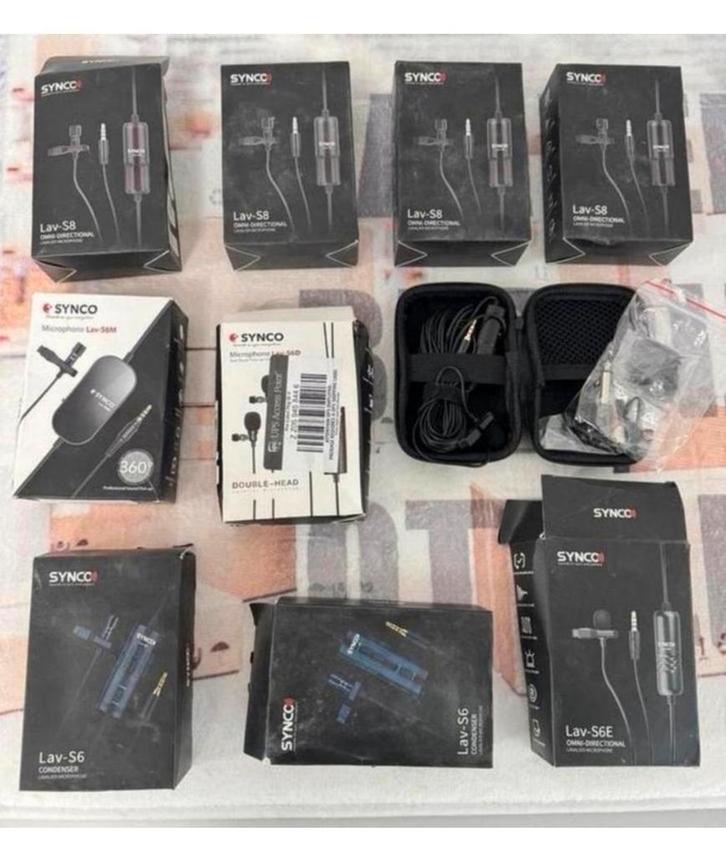 10X partij SYNCO Lav-S8 Lavalier Microphone Microfoon Mic, Muziek en Instrumenten, Microfoons, Nieuw, Ophalen of Verzenden