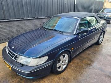 Saab 900 Cabrio 2.0 Turbo SE RINSPEED EDITION autom, Auto's, Saab, Automaat, Zwart, Cabriolet, Lederen bekleding