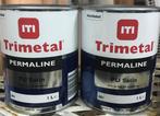 Trimetal Permaline PU satijn wit 1 liter, Doe-het-zelf en Bouw, Verf, Beits en Lak, Wit, Nieuw, Ophalen of Verzenden, Lak
