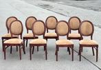 Landelijke antieke eetkamerstoelen | 8, Huis en Inrichting, Ophalen, Hout