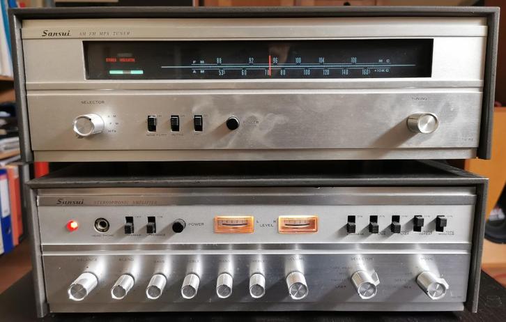Sansui AU-70 + TU-70, Audio, Tv en Foto, Buizenversterker, Versterker, Ophalen