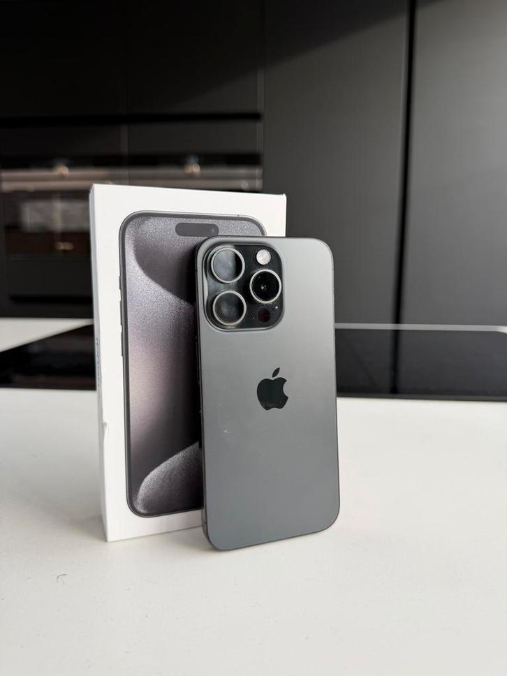 iPhone 15 Pro - 128GB, Telecommunicatie, Mobiele telefoons | Apple iPhone, Zo goed als nieuw, iPhone 15 Pro, Zwart, Ophalen