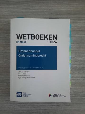 Wetboek ondernemingsrecht 2024 VUB beschikbaar voor biedingen