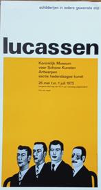 affiche offset Musée des Beaux-Arts Lucassen Anvers 1973, Antiquités & Art, Art | Lithographies & Sérigraphies, Enlèvement ou Envoi