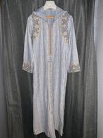 Djellaba marocaine bleue et dorée, Ophalen, Zo goed als nieuw, Maat 38/40 (M)