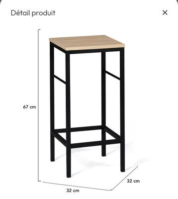 2 tabouret bar neuf  beschikbaar voor biedingen