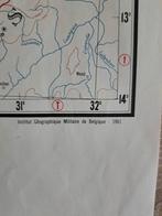 Carte militaire de la République du Congo (1961), Livres, Atlas & Cartes géographiques, Enlèvement, Utilisé