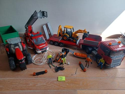BRUDER camion, tracteur, pompiers, ..., Kinderen en Baby's, Speelgoed |Speelgoedvoertuigen, Gebruikt, Ophalen of Verzenden