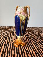 antieke Art Nouveau barbotine vaas, Antiek en Kunst, Verzenden