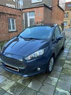 Ford Fiesta 101Ch 2013 90.000KM Benzine Start/Stop Gps, Euro 5, Zwart, Blauw, 5 deurs