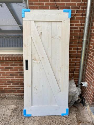 Barnwood schuifdeur met complete ophang set beschikbaar voor biedingen