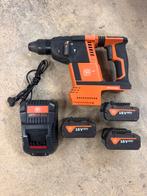 Marteau perforateur Fein + 3 batteries + chargeur, Enlèvement, Comme neuf, Marteau perforateur et/ou Marteau piqueur